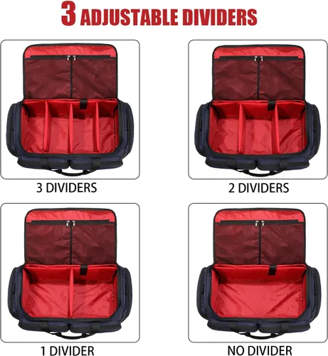 Miniatura 4 de Bolsa para zapatos de viaje, bolsa de lona para hombres y mujeres, para gimnasio, deporte, equipaje, bolsa de transporte, divisor, compartimento
