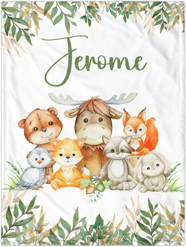Miniatura 25 de Manta de Bebé Personalizada para Niños, Manta de Bebé Personalizada con Nombre Súper Suave Mantas con Nombre Personalizadas para Niños, Mantas