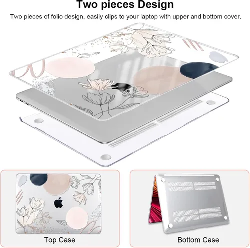 Miniatura 3 de Funda para MacBook Air de 13 pulgadas 2021 2020 2019 2018 para Mac A2337 M1 A2179 A1932 Funda con Touch ID, funda rígida de plástico