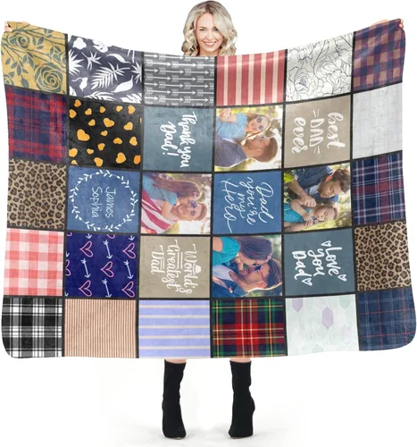 Miniatura 82 de Mantas personalizadas con foto, manta de fotos personalizada, mantas personalizadas con imagen, regalos personalizados para mujeres, hombres