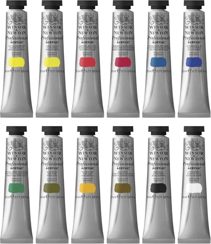 Miniatura 2 de Winsor & Newton Artists' Acrílico Color 12-Tube Set, 0.7 fl oz