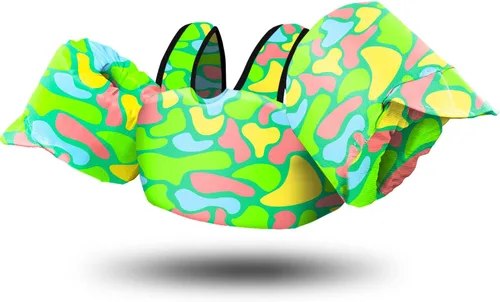 Miniatura 24 de Chriffer - Chaleco salvavidas para niños de 30 a 55 libras, flotadores con arnés de hombro con alas de brazo para niños y niñas de 2, 3, 4, 5, 6, 7