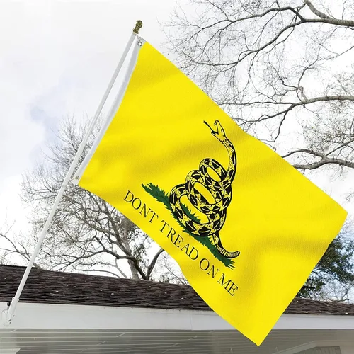 Miniatura 2 de Bandera Dont Tread On Me de 3x5 para Exteriores de Servicio Pesado 3 Capas 200D Banderas Gadsden Tea Party Serpiente de Cascabel Pancarta