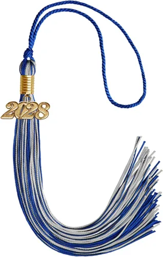 Miniatura 174 de Endea Graduation - Borla de doble color mixto con fecha dorada (negro/dorado antiguo, 2021)