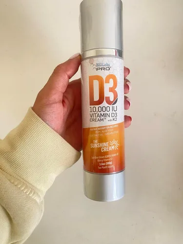 Miniatura 6 de Crema natural de vitamina D3 10000IU de vitamina D de máxima fuerza, combate la deficiencia de vitamina D naturalmente - con vitamina K2 y extracto