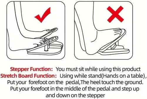 Miniatura 8 de Simple Leg Exerciser While Sitting for Seniors Foot Pedal Exerciser