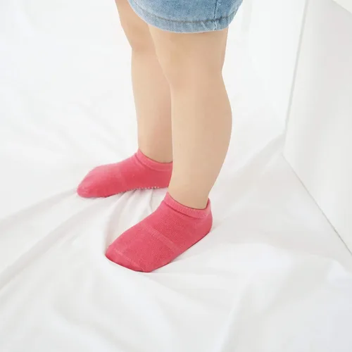 Miniatura 6 de CozyWay Calcetines antideslizantes de tobillo para niños pequeños con agarres calcetines de corte bajo para bebés niñas y niños 121415 pares