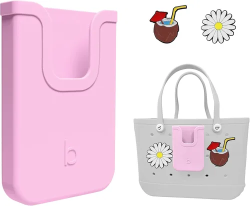 Miniatura 9 de EASYDOG Soporte para teléfono de silicona compatible con bolsa Bogg, accesorios suaves de silicona con inserto de dije y accesorio para bolsas