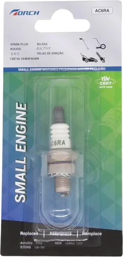 TORCH Bujía AC6RA Reemplazo para bujía NGK CMR6A/1223, para Champion 978/RY4C RY4CT10, para Bujía Autolite 4194, para Brisk 3158 SR15C, OEM