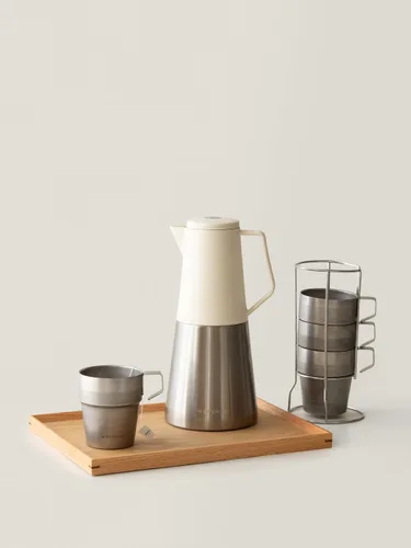 Miniatura 6 de WENSHUO Taza al aire libre,Taza de camping pequeña con aislamiento de doble pared,Acero inoxidable Vintage,11 fl oz (11.0 fl oz)