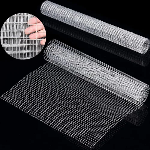 2 hojas de alambre de jaula soldada de 1/4 de pulgada, tela galvanizada, malla de metal, valla de conejo, ventana de alambre (13.7 x 39.3 pulgadas)