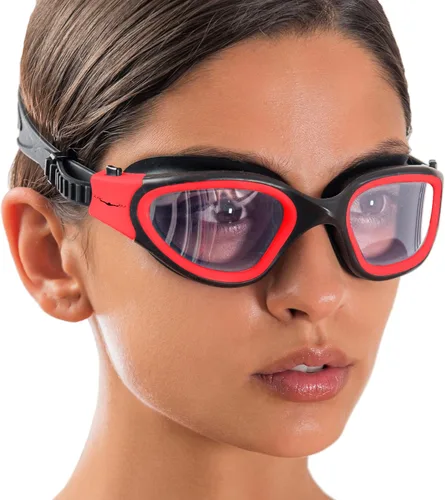 Miniatura 2 de AqtivAqua DX - Gafas de natación con visión amplia para adultos, hombres y mujeres, antiempañamiento y sin fugas