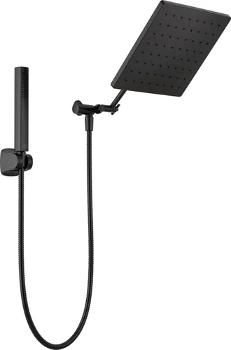 Miniatura 11 de Delta Faucet - Conjunto de regadera tipo lluvia de 10 pulgadas y ducha de mano, regadera cuadrada dorada, de efecto lluvia, ducha de mano, de alta