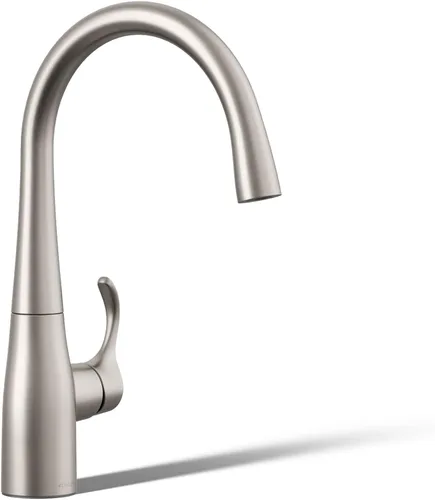 KOHLER K-22034-VS Simplice(R) - Grifo para fregadero de barra, acero inoxidable vibrante Vibrant Stainless