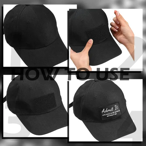 Miniatura 6 de Haull 24 Piezas Parches de Frases Divertidas Juego de Velcro para Coser en Sombrero Aplique Insignia Adhesivo Sarcasmo Parches Militares para Blanco