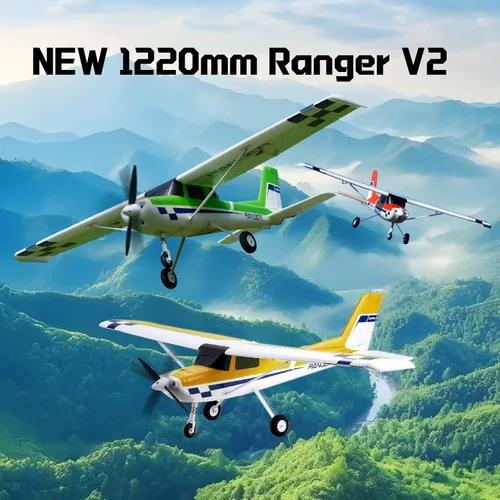Miniatura 2 de Aviones Fms RC para Adultos Principiantes 1220mm Ranger Avión de Control Remoto con Reflex Green Aviones de Hobby RC PNP