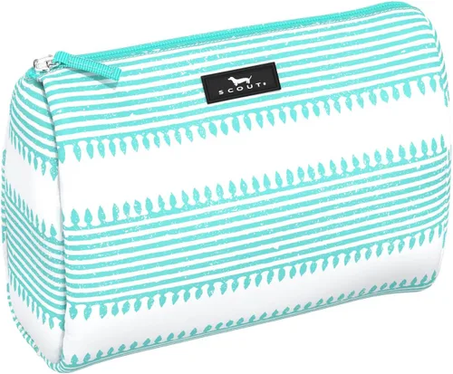 SCOUT Packin' Bolsa de maquillaje térmica, gran bolsa de aseo y maquillaje resistente al agua para mujeres, con cierre de cremallera (varios