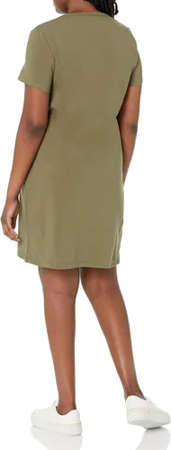 Miniatura 2 de Calvin Klein Vestido tipo camiseta con logotipo para mujer