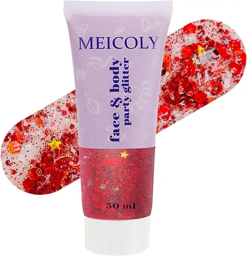 Miniatura 13 de MEICOLY Purpurina corporal roja, blanca y azul, accesorios del 4 de julio, purpurina para el cabello para niños, atuendos del 4 de julio