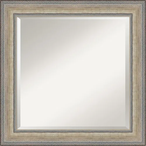 Miniatura 8 de Amanti Art Espejo de baño de madera, espejo de pared plateado champán Fleur para usar como espejo de tocador de baño sobre fregadero