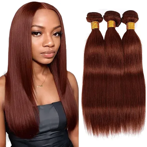 Miniatura 71 de Color 30 paquetes de cabello humano marrón onda del cuerpo paquetes 8 10 12 pulgadas brasileño virgen Remy extensiones de cabello humano doble trama