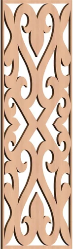 Miniatura 54 de Keene Paneles de pared decorativos de madera con calado, 9 3/8 pulgadas de ancho x 24 3/8 pulgadas de alto x 1/4 de alto, roble rojo rojo (Red Oak)