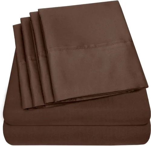Miniatura 37 de Sábanas de cama tamaño California King – 6 piezas 1500 Supreme Collection Juego de sábanas de microfibra cepillada fina con bolsillos profundos Aqua
