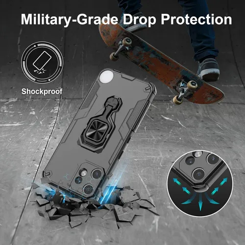 Miniatura 5 de Funda para Nothing CMF Phone 2 Pro, funda de teléfono a prueba de golpes, de grado militar, funda personalizada resistente con soporte de metal
