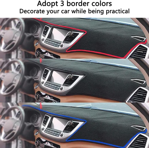 Miniatura 4 de Compatible con VW Jetta MK6 2013-2018 LHD, cubierta de salpicadero de automóvil, cubierta multifunción para salpicadero, protección