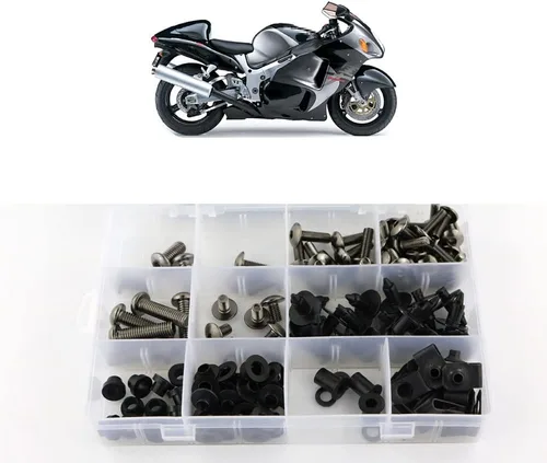 Miniatura 11 de Xitomer Juego Completo de Tornillos de Carenado, Compatible con GSX1300R HAYABUSA 1999 2000 2001 2002 2003 2004 2005 2006 2007, Kits de Montaje