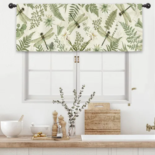 Miniatura 15 de Cortinas rústicas de cocina con puerta de granero de 27.5 pulgadas de ancho x 39 pulgadas de largo, cortinas de tratamiento de ventanas pequeñas