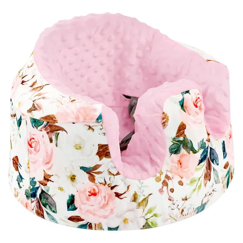 DILIMI Minky - Funda de asiento compatible con asiento Bumbo, extraíble, ultra suave, cómoda, cálida, funda de asiento para bebé niña y niño, flor