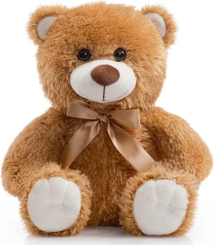 Miniatura 17 de Oso de peluche súper color, juguete de peluche para niños, novia, familia, felicitaciones, baby shower, cumpleaños, beige, 14 pulgadas