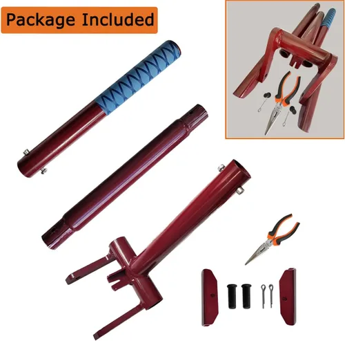 Miniatura 5 de JINHAN Pallet Buster Herramienta con mango de 40 pulgadas – Herramienta de extracción de tablero de cubierta de cabeza articulada para extracción