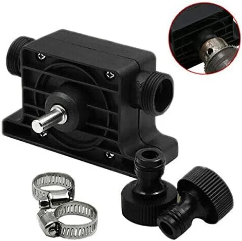 Miniatura 5 de Hosmide - Bomba de agua de vástago redondo de 0.315 in, bomba de taladro eléctrico portátil, bomba de transferencia autocebante, bomba de agua