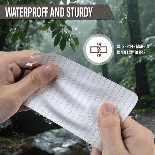 Miniatura 2 de GLORYFIRE - Cuaderno impermeable táctico para todo tipo de clima, con papel de cuadrícula impermeable para actividades al aire libre, grabación de 3