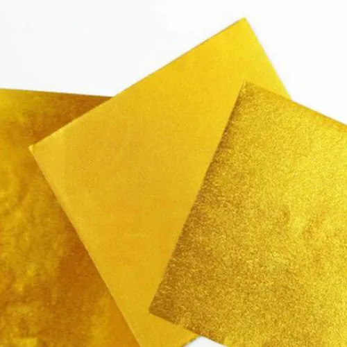 Miniatura 7 de 500pcs Golden Chocolate Candy Foil Candy Wrappers Papel de aluminio para papel de embalaje de papel de embalaje de papel de aluminio