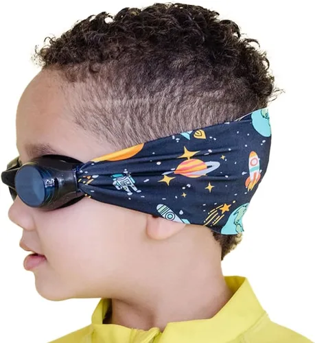 Miniatura 10 de Splash Place - Gafas de natación para niños con correa de tela Gafas de natación sin enredos para niños