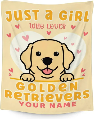 Miniatura 16 de Golden Retriever - Manta de regalo – 30 x 40 pulgadas, bonita manta de perro para amantes de los perros, niños, niños y niñas, mantas suaves