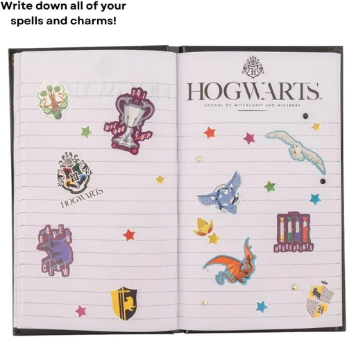 Miniatura 7 de Innovative Designs Harry Potter - Juego de diario brillante para niños, con calcomanías y gemas