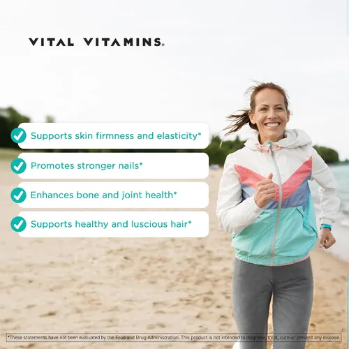 Miniatura 4 de Vital Vitamins Polvo de péptidos de colágeno múltiple + cápsulas complejas de clorofila