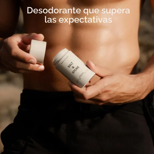Miniatura 6 de SALT & STONE Desodorante sin aluminio Protección extra fuerte de 48 horas para mujeres y hombres Fabricado con extractos de algas marinas