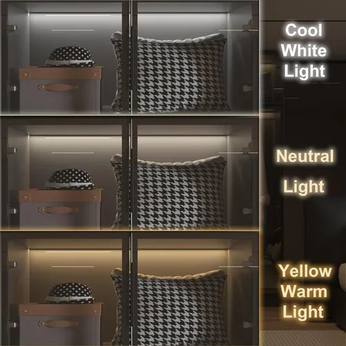 Miniatura 4 de Armario de ropa con tiras de luz LED, moderno armario con puertas de vidrio, armario grande de 59.1" de ancho para dormitorio con estante y varillas