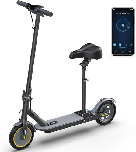 Miniatura 13 de NAVIC Electric Scooter with Dual Suspension, 8.5”/10" Tires, 350W/500W Motor, 19/22 Mph, Max 22/25/27/49Miles Range, Foldable E Scooter for Adults