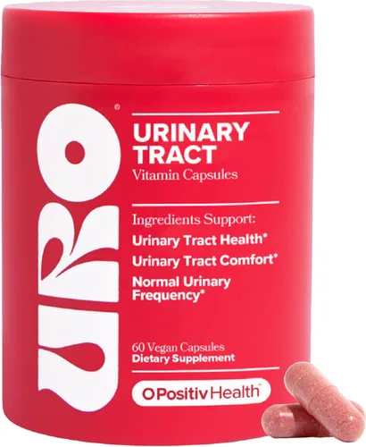 O Positiv URO Suplemento para la salud del tracto urinario para mujeres, 60 unidades (Paquete de 1) - Vitaminas de apoyo urinario con extracto