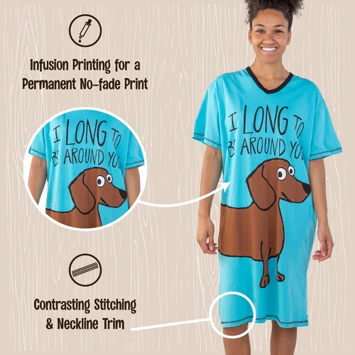 Miniatura 5 de Lazy One Camisones para mujer, diseños de animales