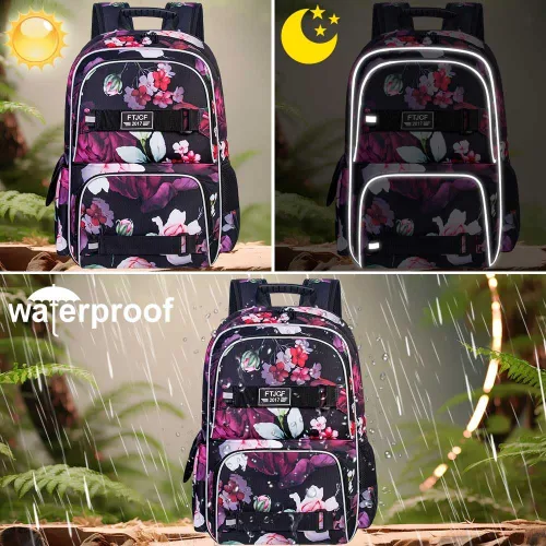 Miniatura 3 de Mochila para laptop, mochila escolar de 16 pulgadas, mochila universitaria, mochilas resistentes al agua para adolescentes, niñas, niños, mujeres