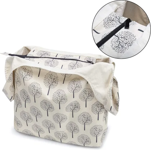 Miniatura 2 de YARWO Bolsa de hilo de tejer, bolsa de mano para agujas de tejer, hilos y proyectos sin finshell, regalos de Navidad y nuevos comienzos para Árbol