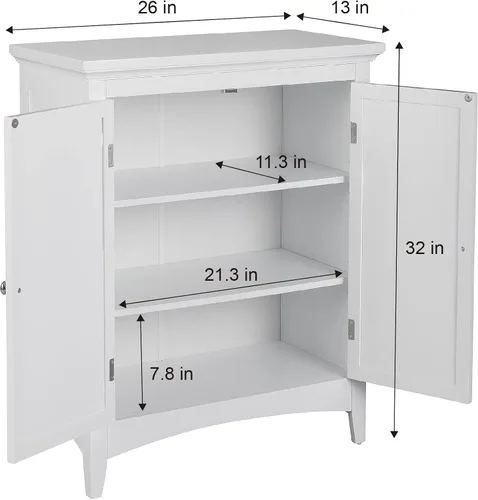 Miniatura 5 de Teamson Home Glancy - Armario de madera, color blanco