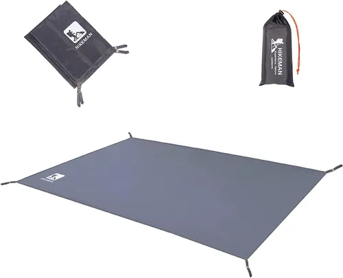 Hikeman Huella de la tienda de campaña: lona impermeable para campamento, resistente para guardar el suelo, alfombrilla ultraligera para senderismo,
